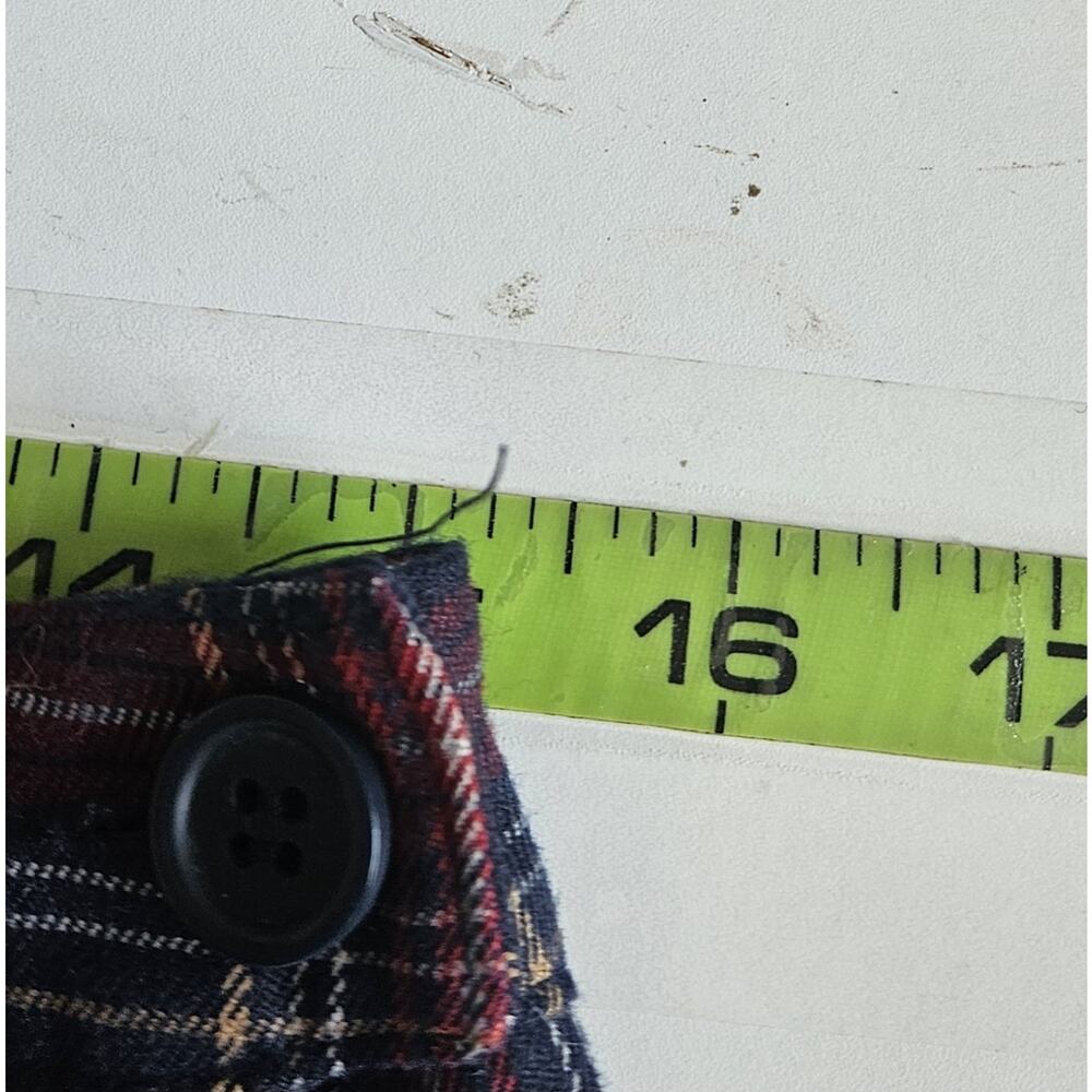 Y2K Large Dark Academia Plaid Pleated Mini Skirt Clueless Schoolgirl Preppy Fall - Picture 9 of 10